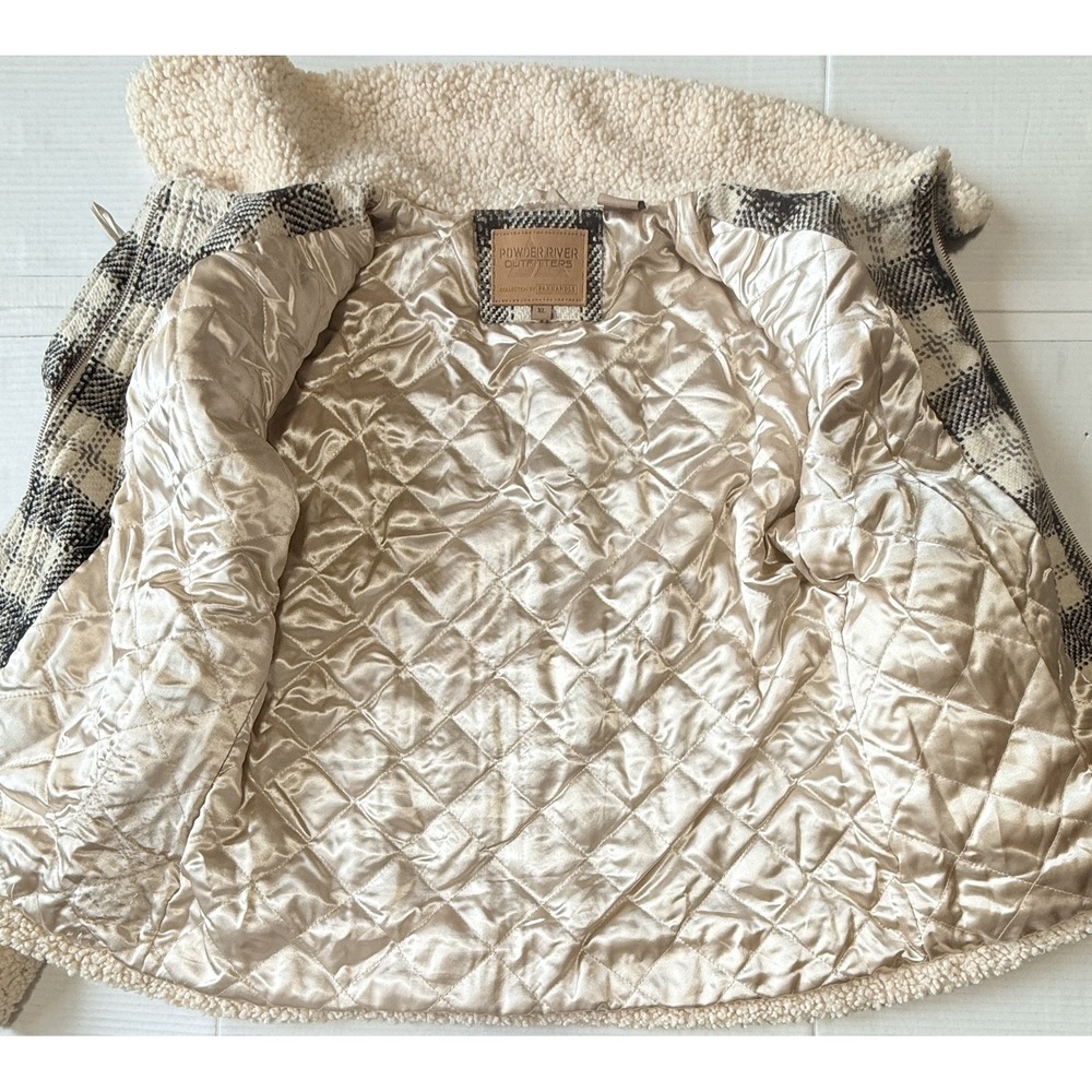 POWDER‎ RIVER OUTFITTERS - Women's Plaid Berber Wool Blend Jacket - X-Large - XL - Picture 3 of 8